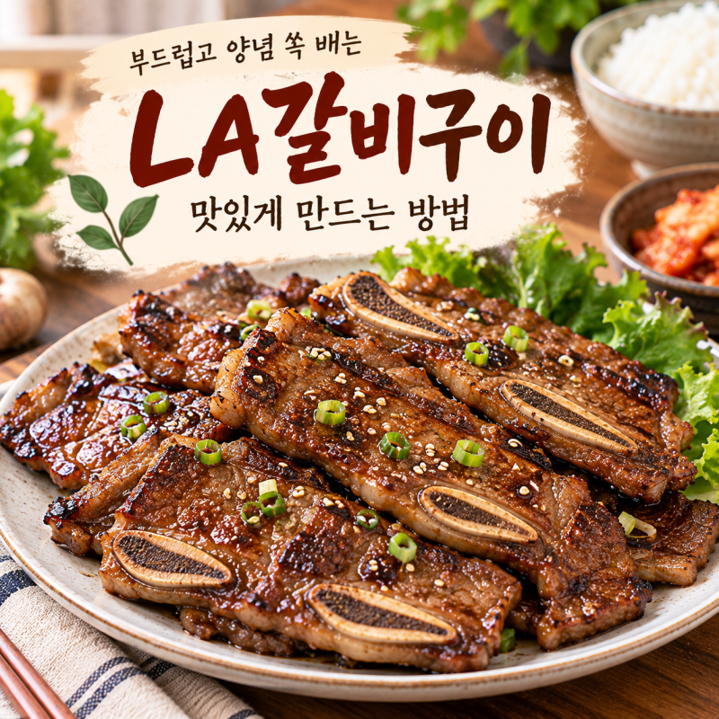 LA갈비구이 황금레시피, 부드럽고 양념 쏙 배게 만드는 방법