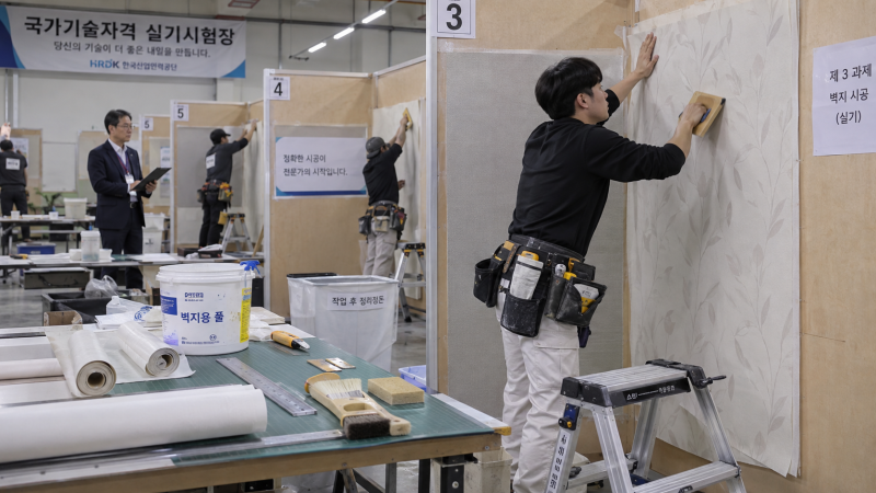 내일배움카드 국비지원으로 도배기능사 자격증 취득부터 초보·숙련자 리얼 수입 구조 분석