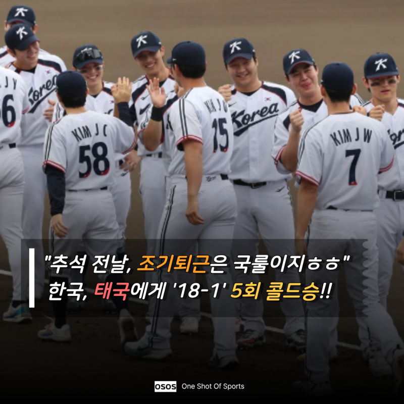 "한 경기 만루홈런 2개 실화?" 한국 어제보다 더 많이 때리고, 더 빨리 끝냈다…태국상대 박재....