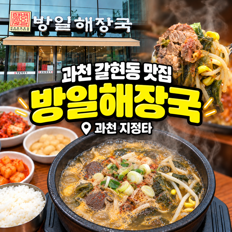 갈현동 맛집 방일해장국｜선지·내장 푸짐한 과천 지정타 해장국