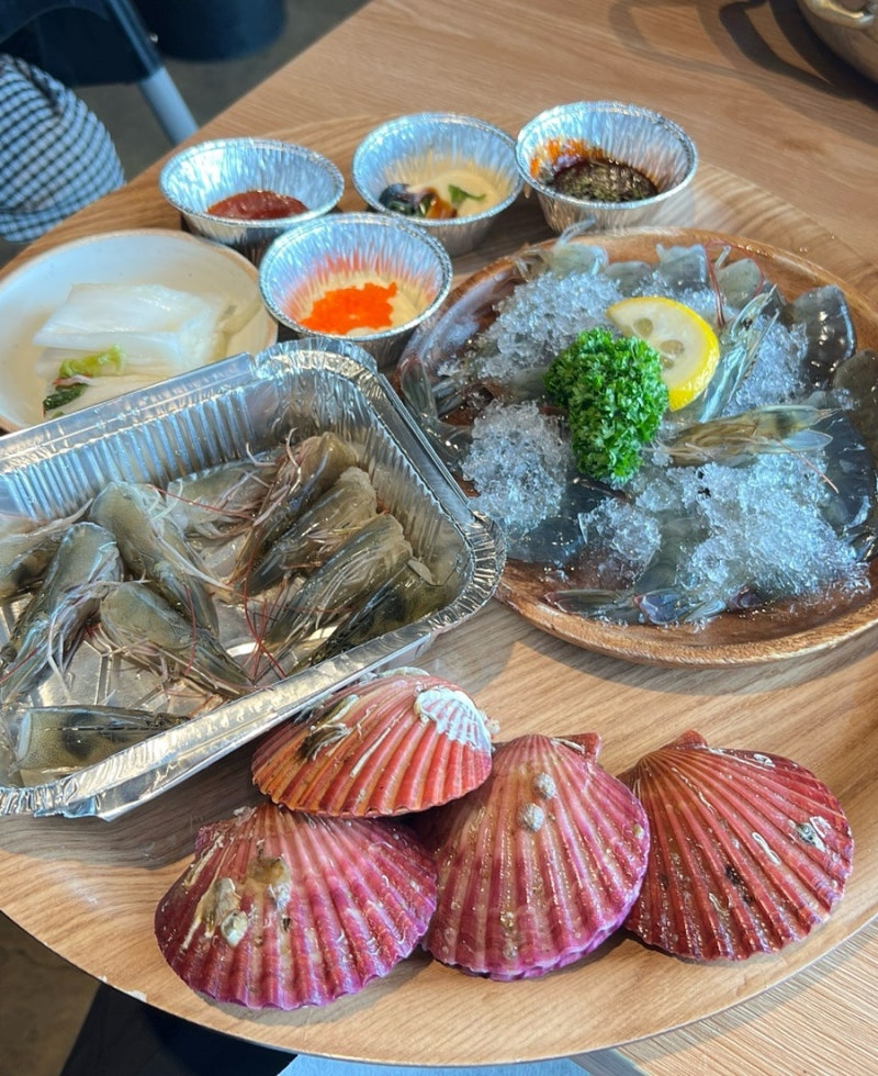 오이도 대물수산 | 18개월 아기랑 무한리필 새우구이&생새우회