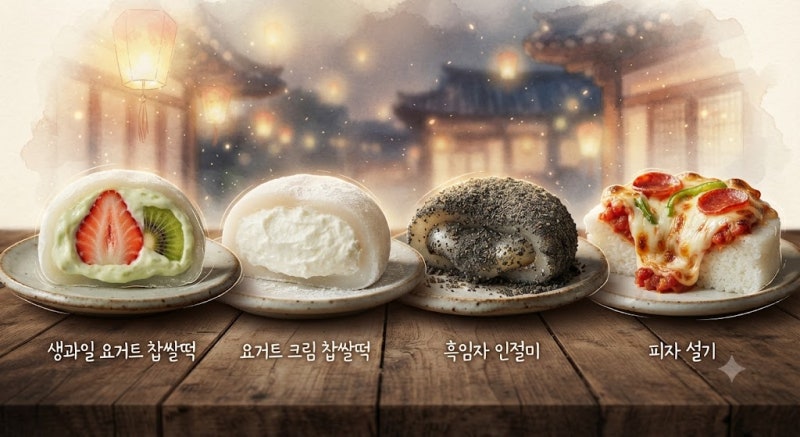 찹쌀떡 4대장 대전 - 요아정 / 한정선 / 압구정공주떡 / 피자설기 반 가르는 이유