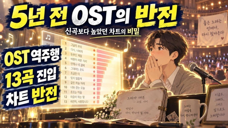임영웅 빌보드 13곡 동시 진입, 5년 전 OST가 신곡을 앞선 이유