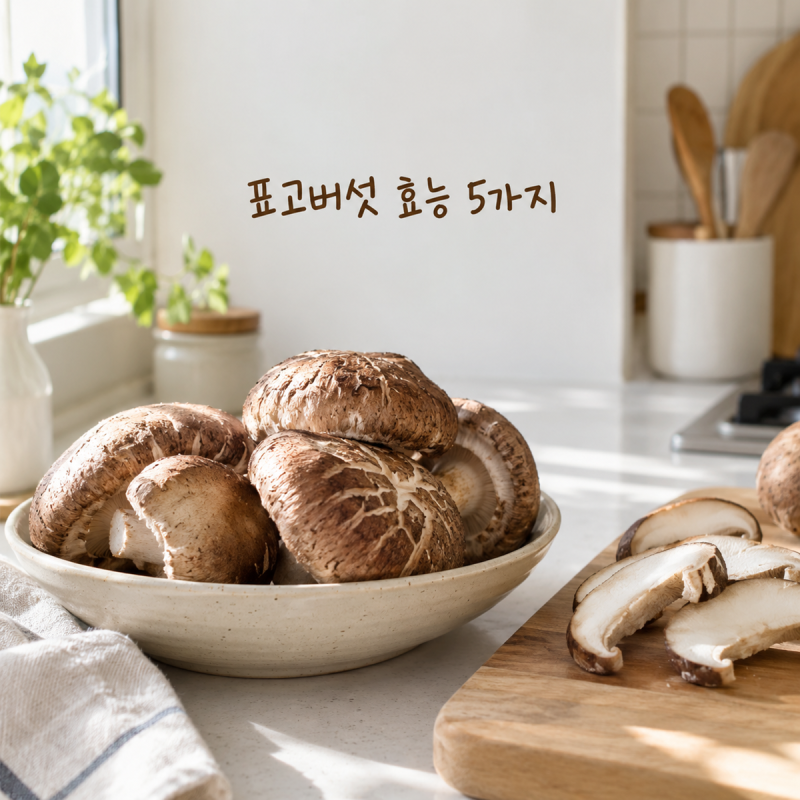 표고버섯 효능 5가지, 볶아만 먹기엔 아까운 식재료