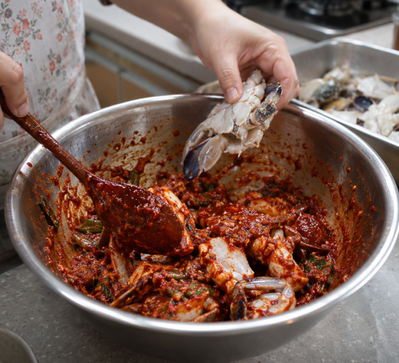 "밥도둑 비법 뭘까?" 류수영 냉동 꽃게 양념게장 레시피 1kg 기준