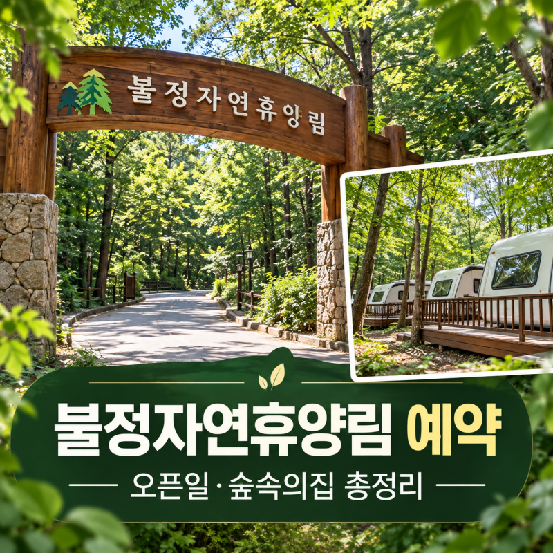 불정자연휴양림 예약 방법｜문경 숲속의집 객실·이용 팁 총정리