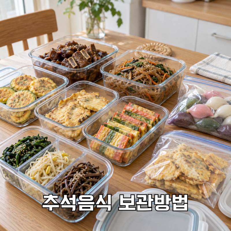 추석 음식 보관법, 전·나물·송편 냉장과 냉동은 어떻게 나눌까?