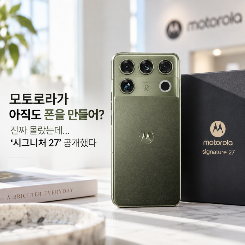 “모토로라가 아직도 폰을 만들어?” 스타텍이후 처음 본… ‘시그니처 27’ 공개했다