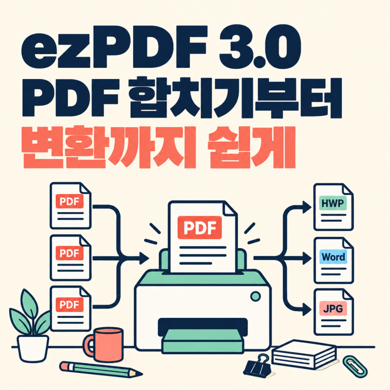 ezPDF Editor 3.0 사용법, PDF 합치기부터 변환까지 따라 하기