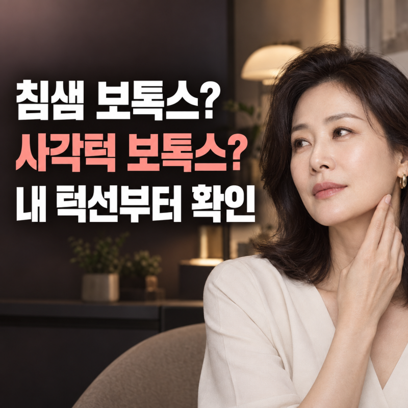 침샘 보톡스와 사각턱 보톡스, 내 턱선에는 어느 쪽일까?