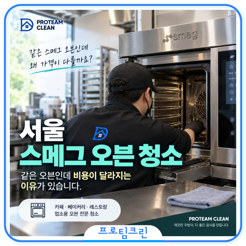 서울 스메그 오븐 청소 비용, 같은 오븐인데 견적이 달라지는 이유