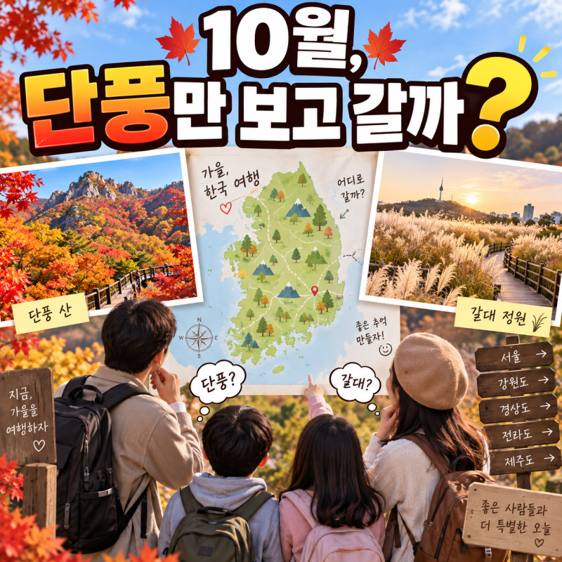 10월 국내 여행지 추천, 단풍만 보고 골랐다가 놓치는 것