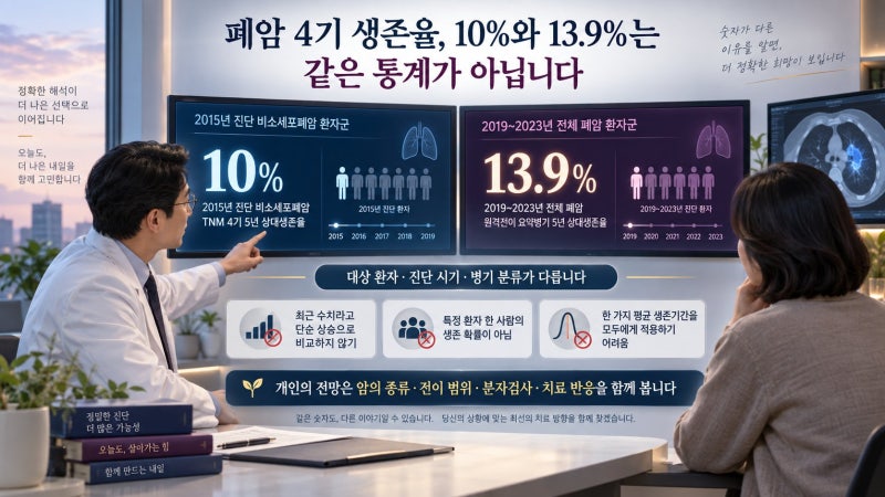 폐암 4기 생존율은 얼마일까? 5년 생존율과 4A·4B 치료 전망