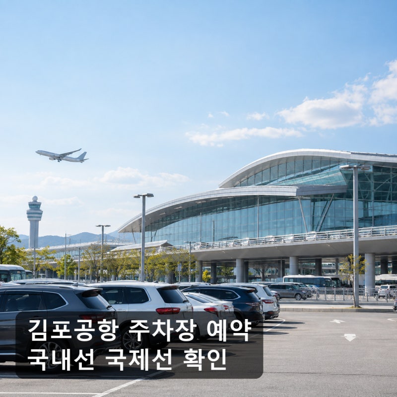 김포공항 국내선 국제선 주차장 예약 어디서 하나