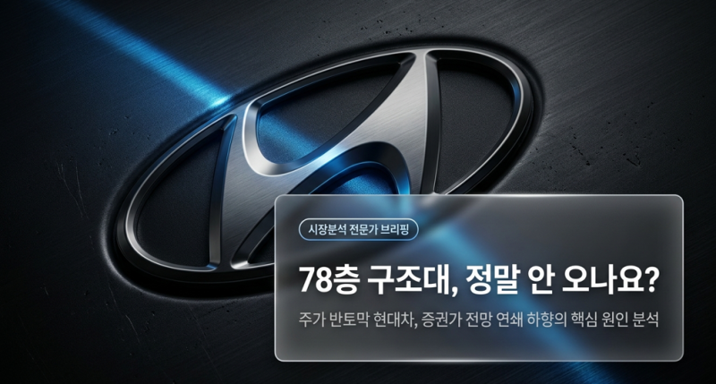 현대차 주가 반토막 이유? 목표주가 하향과 파업·원화강세 악재 총정리