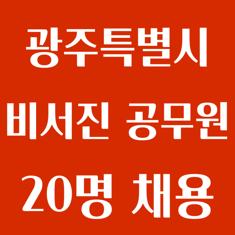 광주특별시 민형배 시장 비서진 별정직 공무원 20명 채용