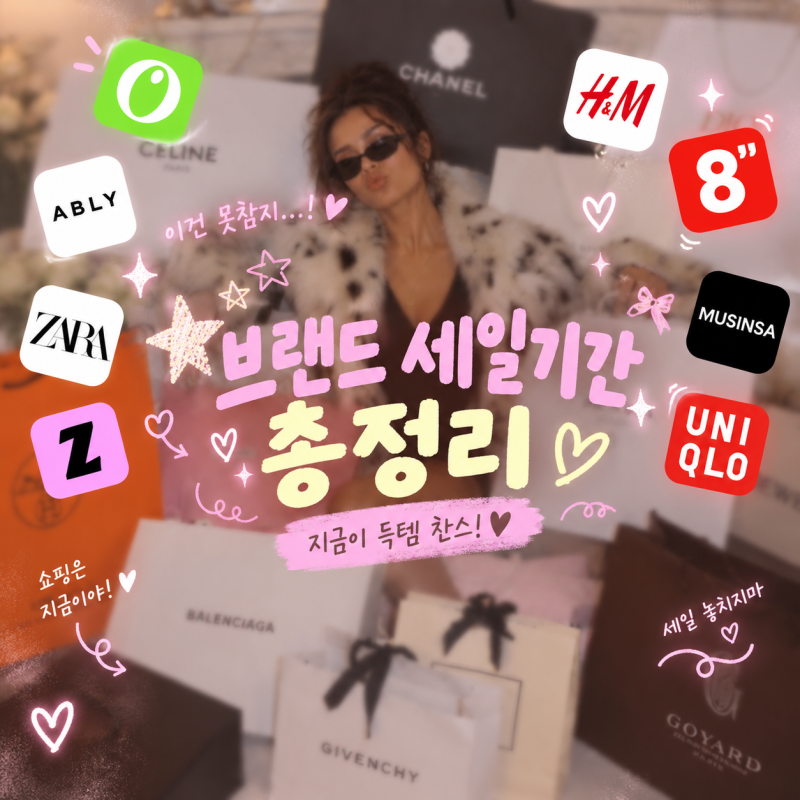 2026 브랜드 세일기간 총정리｜올리브영·무신사·지그재그·에이블리 세일 일정