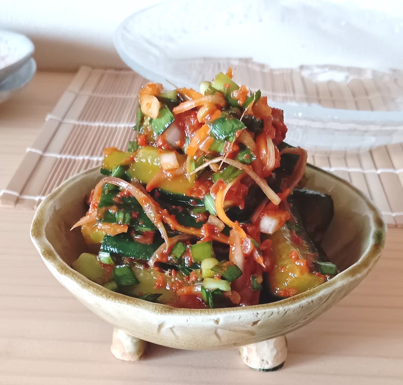 오이 부추김치 레시피 양애 넣고 부추 오이김치 만드는 법
