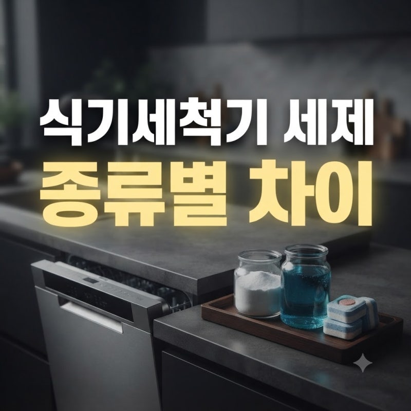 식기세척기 세제 종류 가루 액체 타블렛 차이점과 올바른 사용법