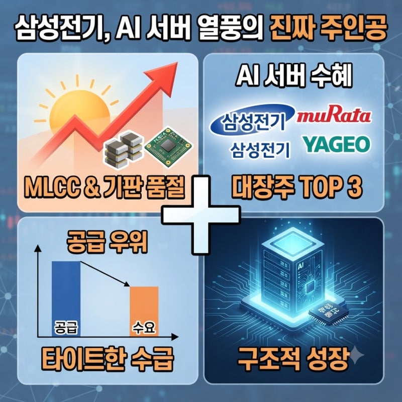 "진작 부품주 볼걸" 삼성전기 주가, MLCC 품절이 범용까지 번진 이유