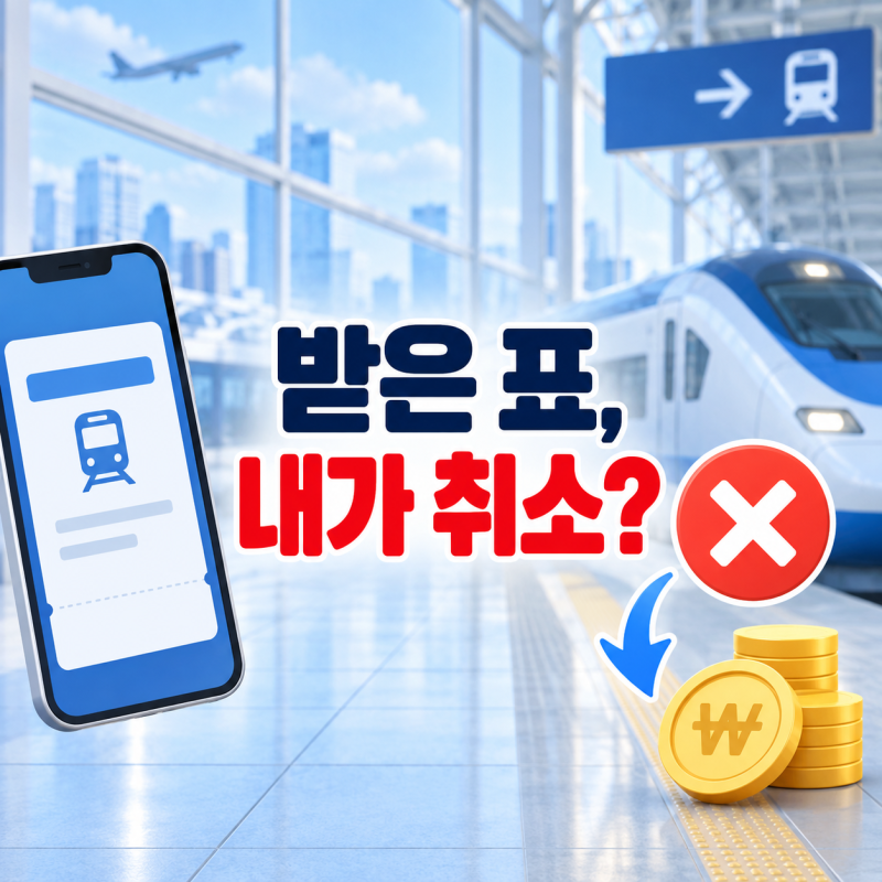 전달받은 승차권 환불, 누가 취소하고 돈은 어디로 갈까?