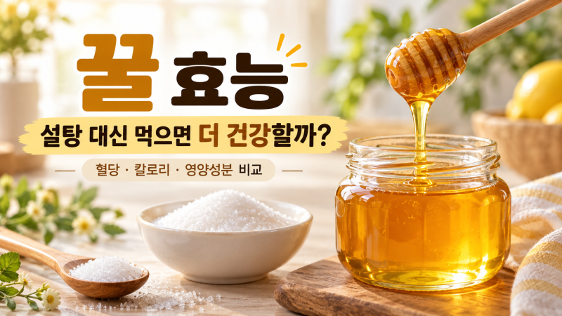 꿀 효능, 설탕 대신 사용하면 더 건강할까?