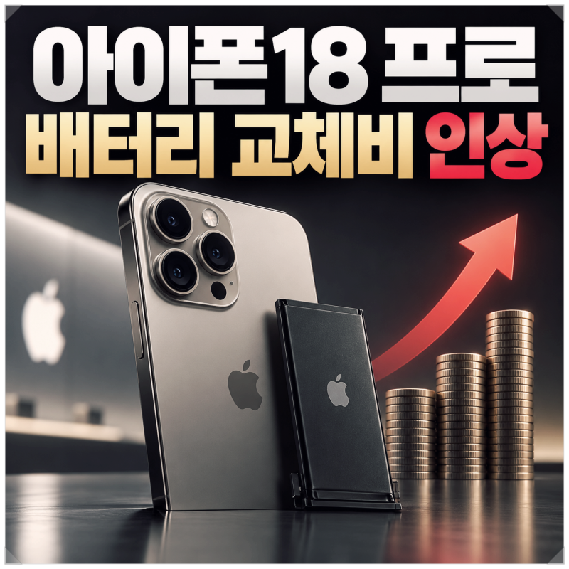 아이폰18 프로 배터리 교체비 인상 수리 비용 총정리