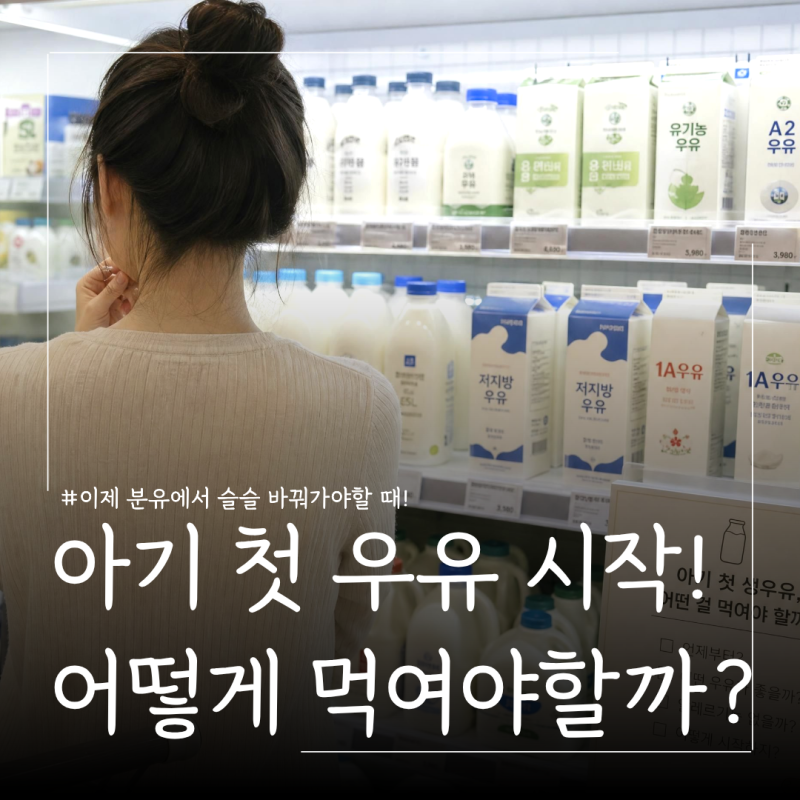 12개월 돌아기 첫 생우유 시작하는 방법 ㅣ분유에서 우유로 어떻게먹여야 할까?