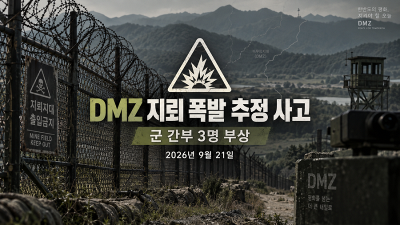 DMZ 지뢰 폭발 추정 사고, 군인 3명 부상…25사단에서 무슨 일이?