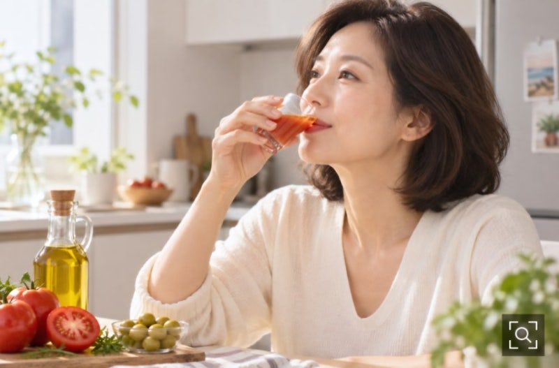 요즘 SNS에서 핫한 '올토샷 효과 및 칼로리와 주의점 총정리! (올리브오일+토마토 조합)