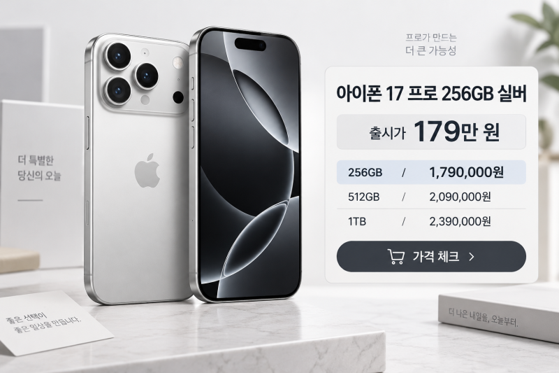 아이폰 17 프로 가격·스펙·성능·비교 총정리, 자급제 256GB 실버 구매 가이드