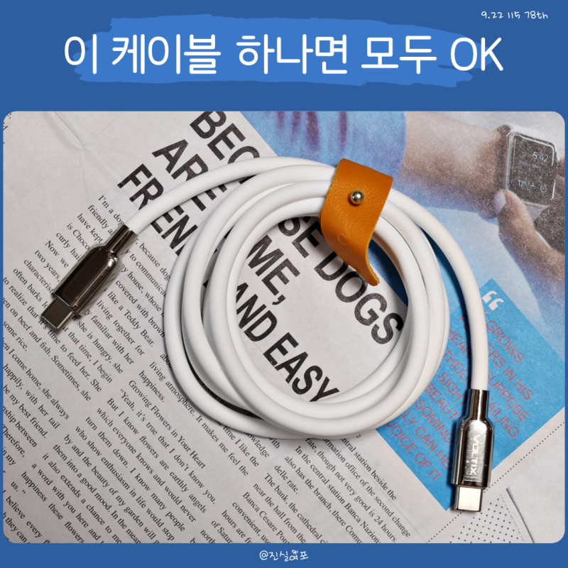 ctoc 케이블 볼틱스 240W 고속충전 핸드폰 사용 후기