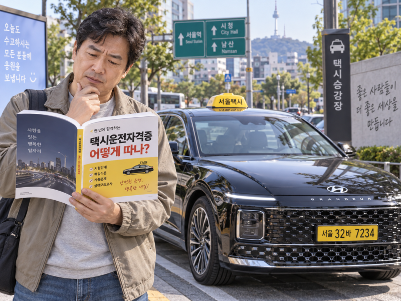 택시운전자격증 취득방법 총정리, 시험 난이도와 비용은 얼마일까?