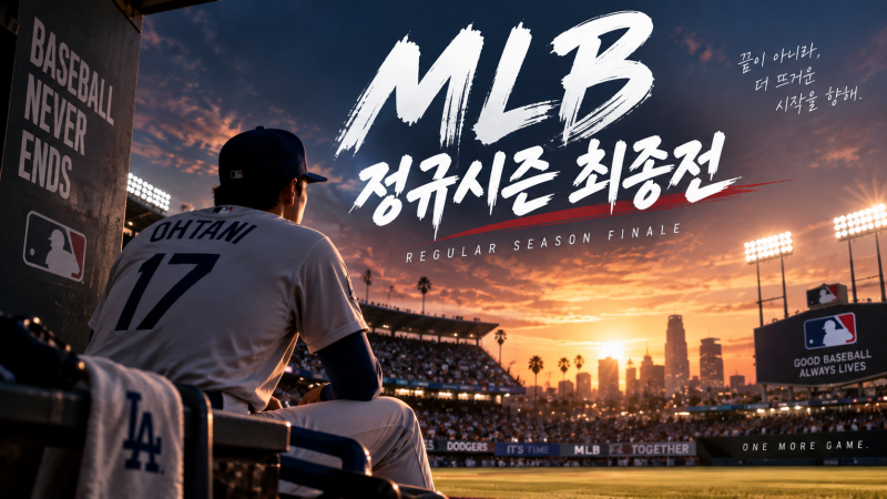 2026 MLB 정규시즌 최종전｜9월 28일 새벽, 포스트시즌 운명이 결정된다