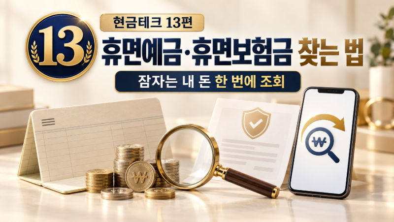 휴면예금·휴면보험금 찾는 법 잊고 있던 은행·보험사 돈 한 번에 조회하세요