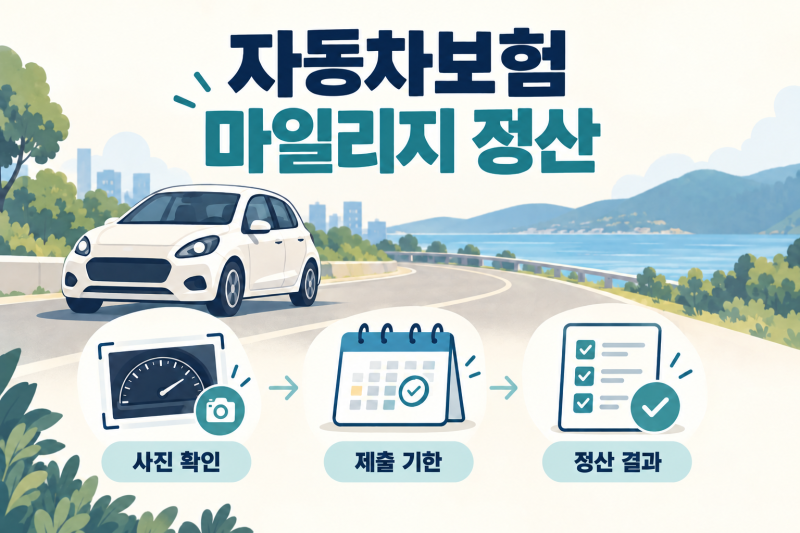 자동차보험 갱신 전에, 마일리지 정산도 끝냈는지 확인하세요