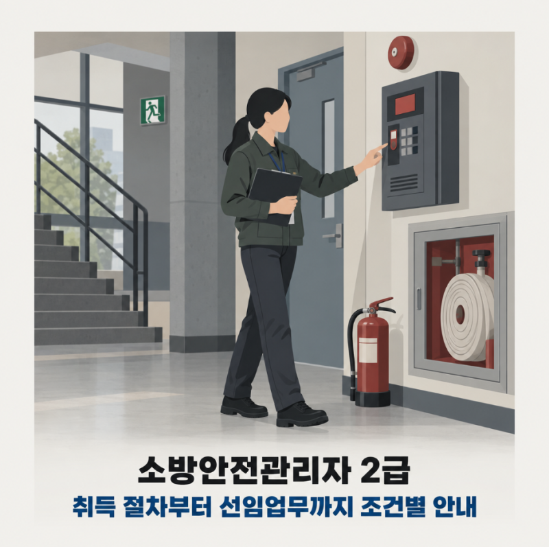 소방안전관리자 2급, 취득 절차부터 선임업무까지 조건별 안내