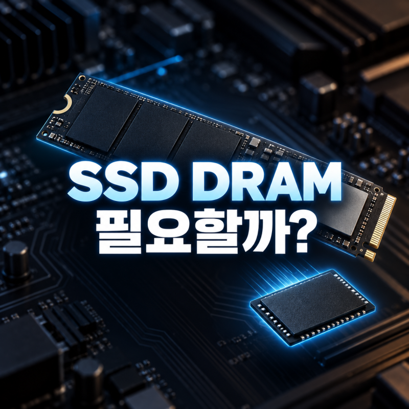SSD DRAM 유무 차이, OS·게임·작업용에서 돈을 더 쓸 조건