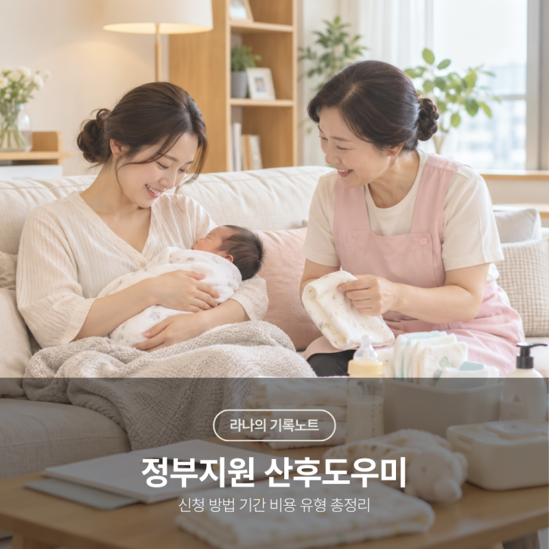 정부지원 산후도우미 신청 방법 기간 비용 유형 총정리
