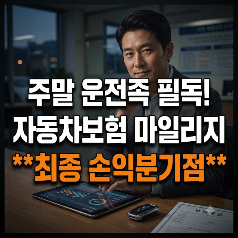 주행거리 1만km 이하 필독: 캐롯 vs 메이저 3사 마일리지 환급률 손익분기점