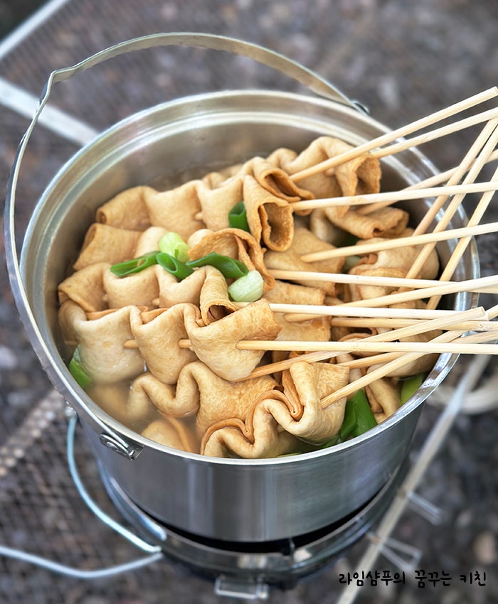 꼬치 어묵탕 레시피 오뎅탕 끓이는법 육수 캠핑요리 추천