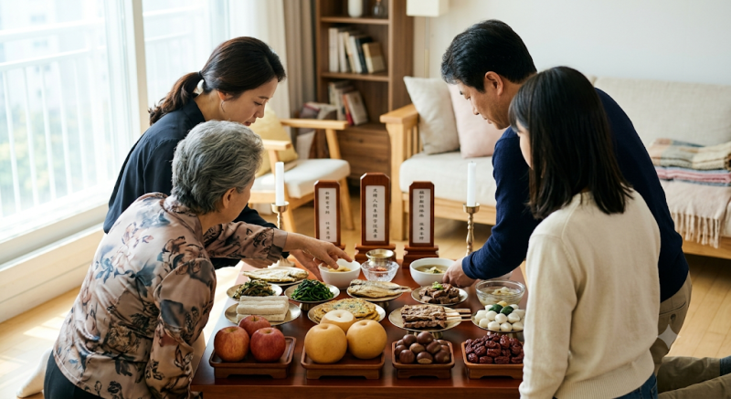 추석 차례상 차리는 법 | 과일·전·나물·탕·적 놓는 위치 정리