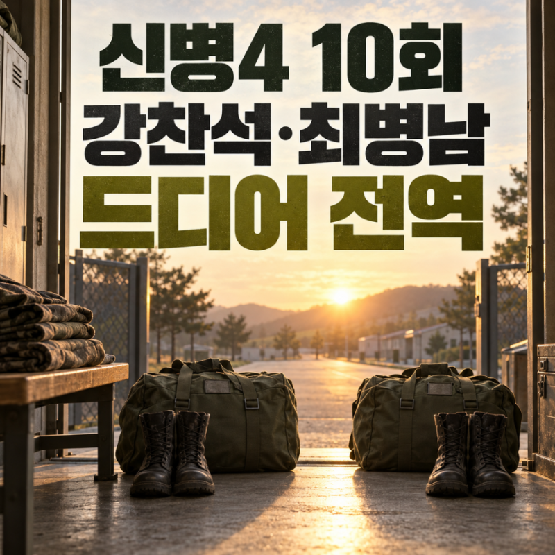 신병4 10회 줄거리·결말｜강찬석·최병남 전역, 조백호 소령 진급과 새 사보타주