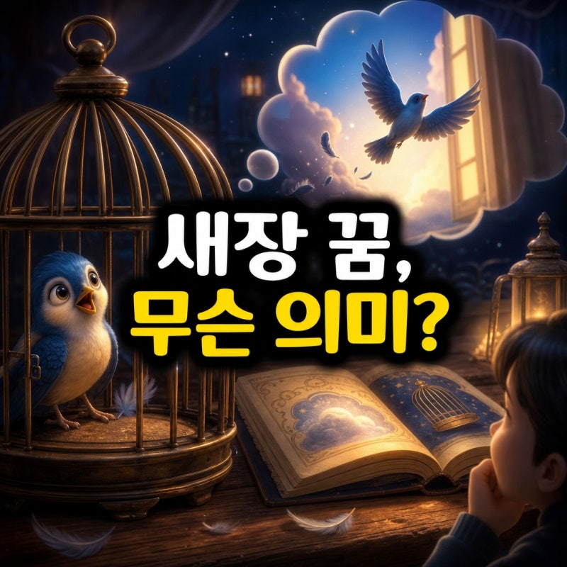 새장 꿈 해몽 풀이, 갇힌 새 나오는 꿈 해석 정리