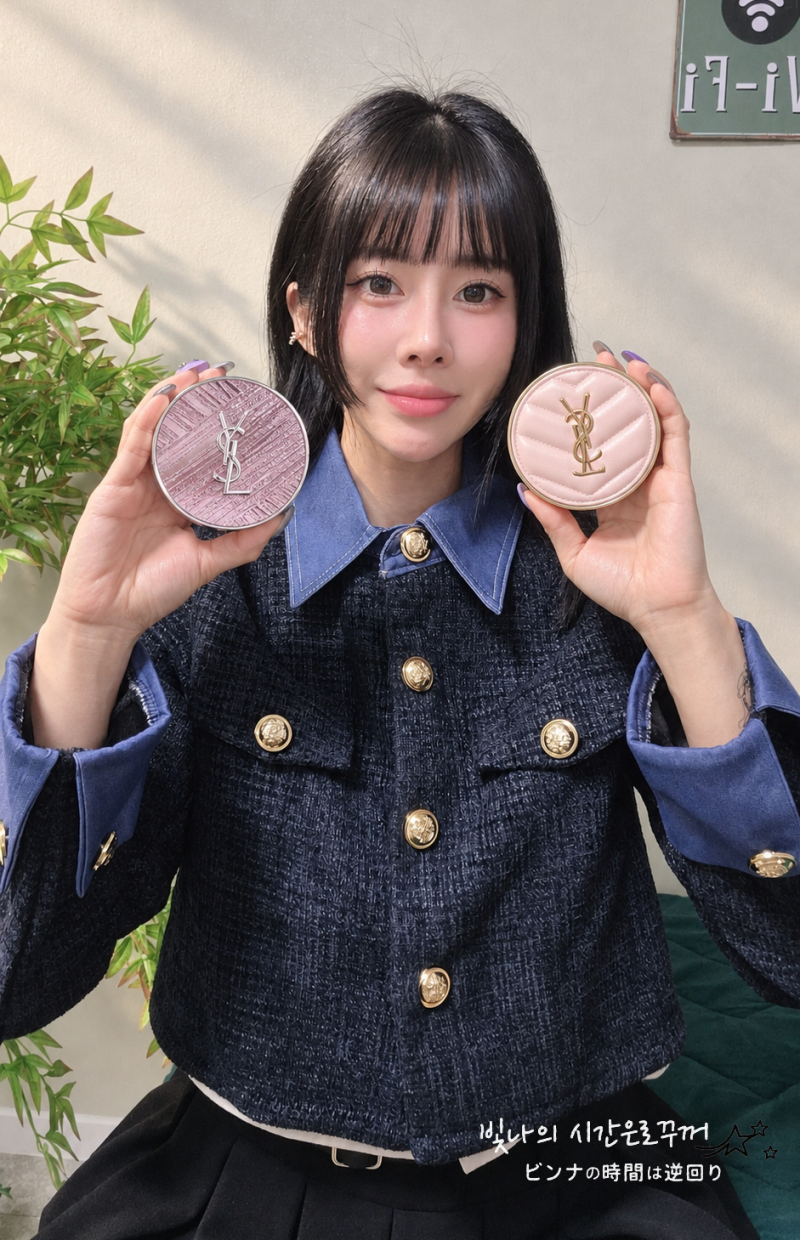 입생로랑 쿠션 뚜쉬 에끌라 글로우 팩트 B10, BR10 컬러비교 22호 여름쿨톤 피부에 써본 후기