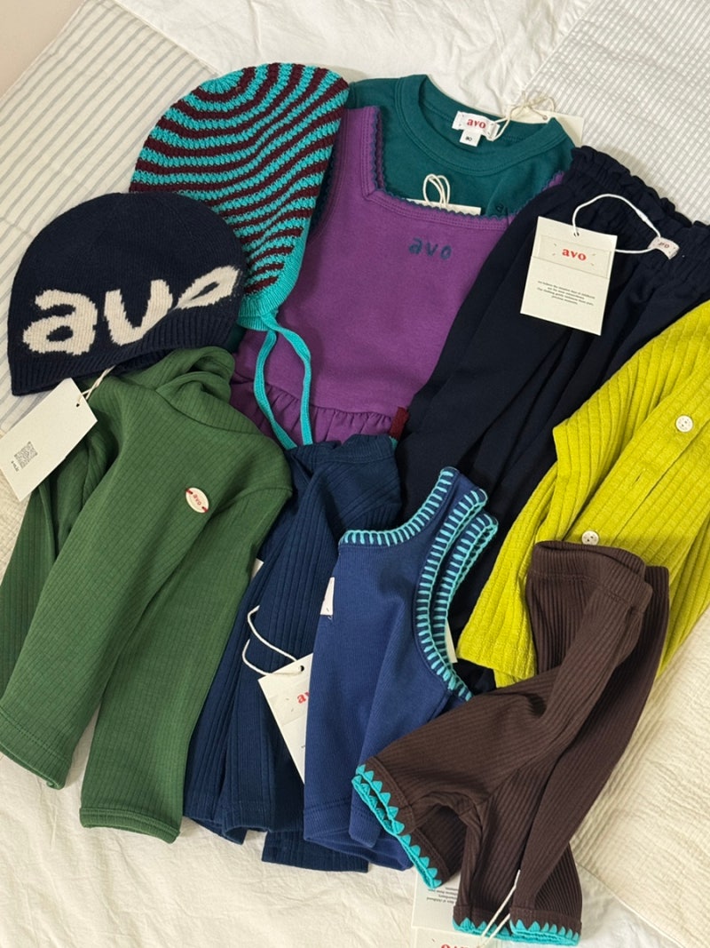 avo Ι 아보 26FW 아기옷 신상 딥하고 컬러풀한 가을 겨울 코디