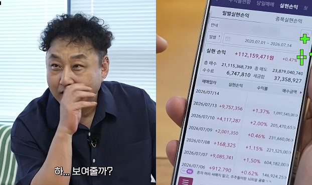 김수용, 6년간 450억 거래한 주식계좌 공개…“한 달 만에 1억 만든다” 진짜 비결은?