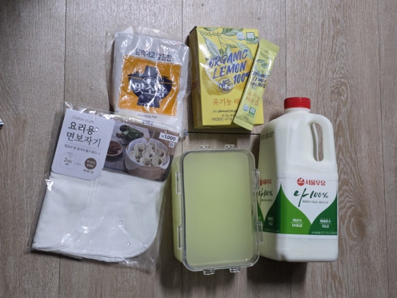 다이소 유청분리기 활용해서 꾸덕한 리코타치즈 만들기