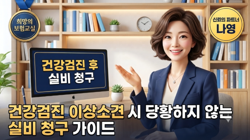 건강검진에서 "이상 소견" 나왔을 때 당황하지 않고 실비 청구하는 법 - 6년 차 설계사가 알려....
