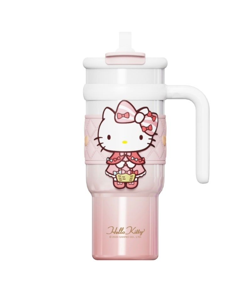 끌림 데이 헬로키티 빨대 텀블러 900ml 대용량 보온보냉 텀블러 추천